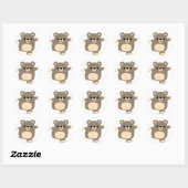 Schattigee Running Cartoon Beer sticker (Vel)