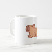 Schattigee ruste Capybara Koffiemok (Voorkant links)