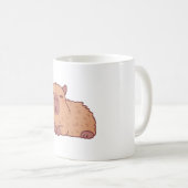 Schattigee rustende Capybara Doodle Koffiemok (Voorkant rechts)