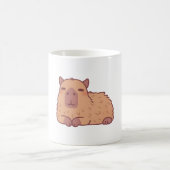 Schattigee rustende Capybara Doodle Koffiemok (Center)