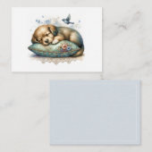 Schattigee Rustgevende Puppy Notitiekaartje (Voorkant / Achterkant)