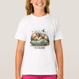Schattigee rustgevende puppy stress minder t-shirt