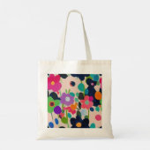 Schattigee rustieke bloemen Prints kleurrijke bloe Tote Bag (Achterkant)