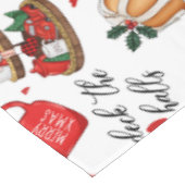 Schattigee rustieke boerderij kerstvakantie tafelkleed (Gekanteld)