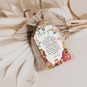 Schattigee rustieke boerderijdieren Baby shower da Cadeaulabel