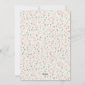 Schattigee rustieke Boho Bunny Happy Easter Blessi Feestdagenkaart (Achterkant)