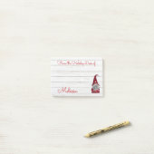 Schattigee rustieke Faux Wood Christmas Holiday De Post-it® Notes (Op bureau)