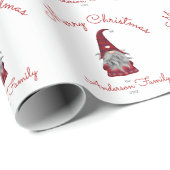 Schattigee rustieke gepersonaliseerde vrolijke ker cadeaupapier (Rol Hoek)