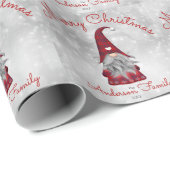 Schattigee rustieke gepersonaliseerde vrolijke ker cadeaupapier (Rol Hoek)