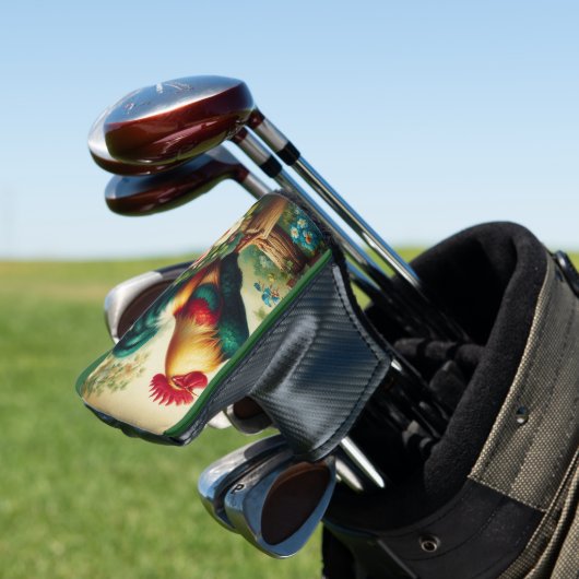 Schattigee rustieke/ haan golfheadcover (Insitu)