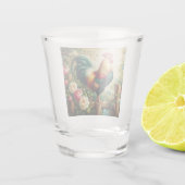 Schattigee rustieke/ haan shot glas (Achterkant)