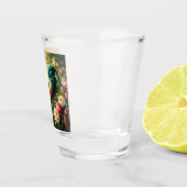Schattigee rustieke/ haan shot glas (Rechts)