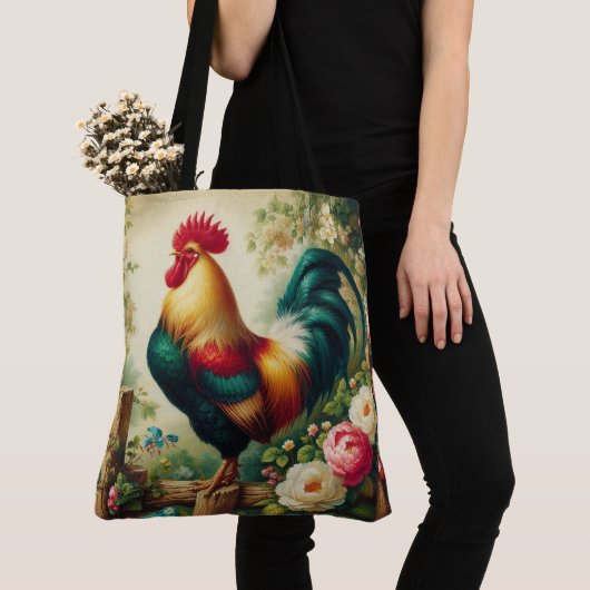 Schattigee rustieke/ haan tote bag (Dichtbij)