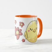 Schattigee Rustieke Hand getrokken Kippen Koffie Mok (Voorkant rechts)