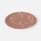 Schattigee rustieke Herfst herfst Thanksgiving oog Papieren Bordje (Gekanteld)