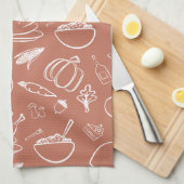 Schattigee rustieke Herfst herfst Thanksgiving oog Theedoek (Quarter Fold)