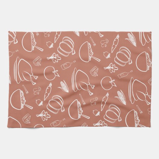 Schattigee rustieke Herfst herfst Thanksgiving oog Theedoek (Horizontaal)