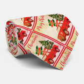 Schattigee rustieke  rode vrachtwagenboom Vrolijk  Stropdas (Opgerold)