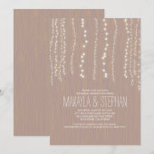 Schattigee Rustieke String van Lichten Repetitie D Kaart (Voorkant / Achterkant)