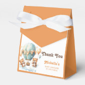 Schattigee rustieke tweeling Baby shower nauwelijk Bedankdoosjes (Voorkant Zijde)