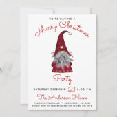 Schattigee rustieke vrolijke kerstfeest Plaid Gnom Kaart (Voorkant)