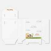 Schattigee rustieke Waterverf Heilige Koe Boerderi Bedankdoosjes (Ongevouwen)