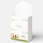 Schattigee rustieke Waterverf Heilige Koe Boerderi Bedankdoosjes (Open)