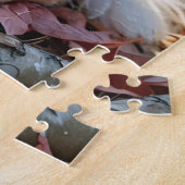 Schattigee Sable Rough Collie Puppy in Herfstblade Legpuzzel (Zijkant)