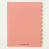 Schattigee Sad Anime Style Vrouw in Meadow bij zon Planner (Achterkant)