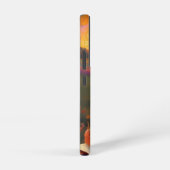 Schattigee Sad Anime Style Vrouw in Meadow bij zon Samsung Galaxy Hoesje (Rechterkant)