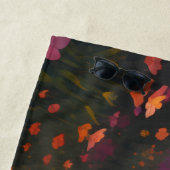 Schattigee Sad Anime Style Vrouw in Meadow bij zon Strandlaken (In situ)