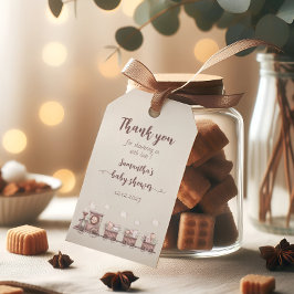 Schattigee Safari Baby Dieren Train Baby shower Cadeaulabel