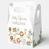 Schattigee safari Baby shower Favor Boxes Bedankdoosjes (Geopend)