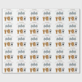 Schattigee Safari Boho Baby Dieren Cadeaupapier (Vlak)