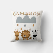 Schattigee Safari Boho Baby Dieren Kussen (Achterkant)