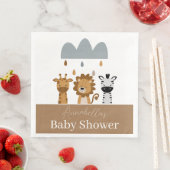 Schattigee Safari Boho Baby Dieren Servet (Insitu)