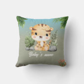 Schattigee Safari Dieren 2 kant Aap Tijger Kussen (Achterkant)