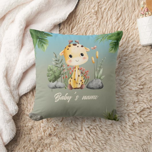 Schattigee Safari Dieren 2 kant Giraffe Leeuw Kwek Kussen (Deken)