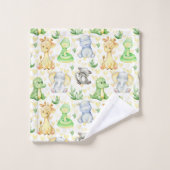 Schattigee Safari Dieren Badhanddoek Set Bad Handdoek (Wasdoekje)