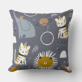 Schattigee Safari Dieren Decoratief Kussen, Leuk D Kussen (Voorkant)