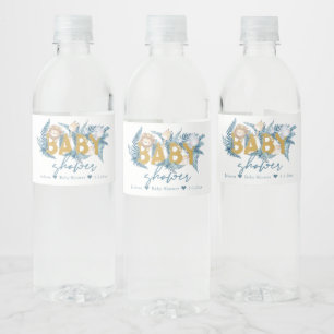 Schattigee Safari Dieren Gepersonaliseerd Baby sho Waterfles Etiket