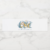 Schattigee Safari Dieren Gepersonaliseerd Eerste V Waterfles Etiket (Enkel label)