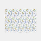 Schattigee Safari Dieren Kleurrijke Naam Baby Kind Fleece Deken (Voorkant (Horizontaal))