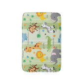 Schattigee Safari Dieren Kwekerij Patroon Badmat (Voorkant Verticaal)