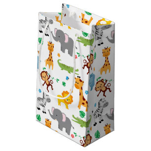 Schattigee Safari Dieren Kwekerij Patroon Klein Cadeauzakje