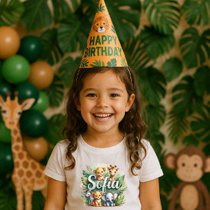 Schattigee Safari Dieren Sofia Kinder T-shirt