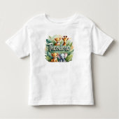 Schattigee Safari Dieren Theodore Kinder T-shirt (Voorkant)