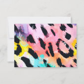 Schattigee Safari Dierenfoto Verjaardag Bedankkaart (Achterkant)