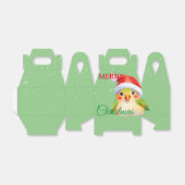 Schattigee Safari dierenvogel Santa Kerstkostuum Bedankdoosjes (Uitgevouwen)