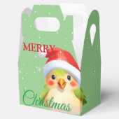 Schattigee Safari dierenvogel Santa Kerstkostuum Bedankdoosjes (Geopend)